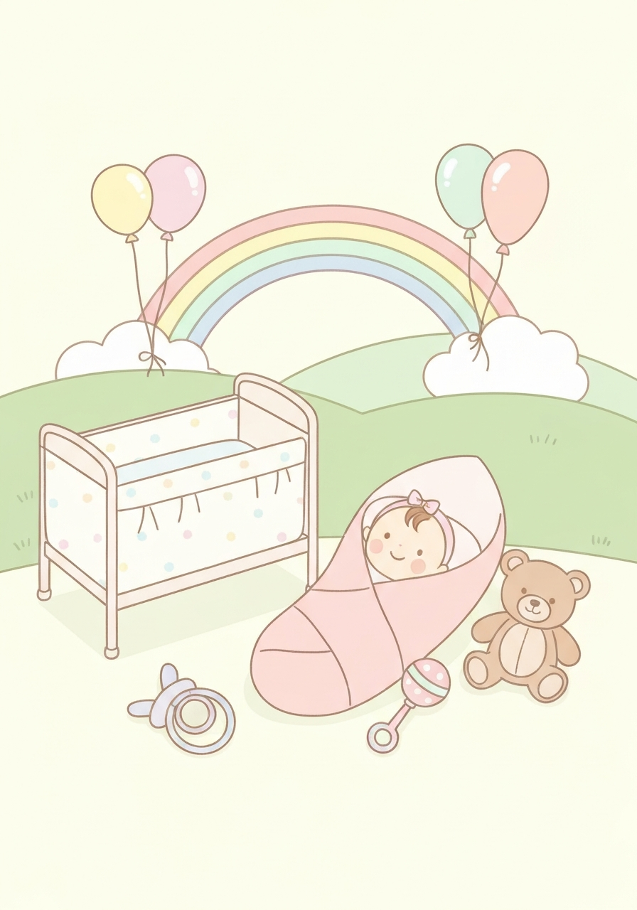 BlueParadise baby-shower adventure card artwork