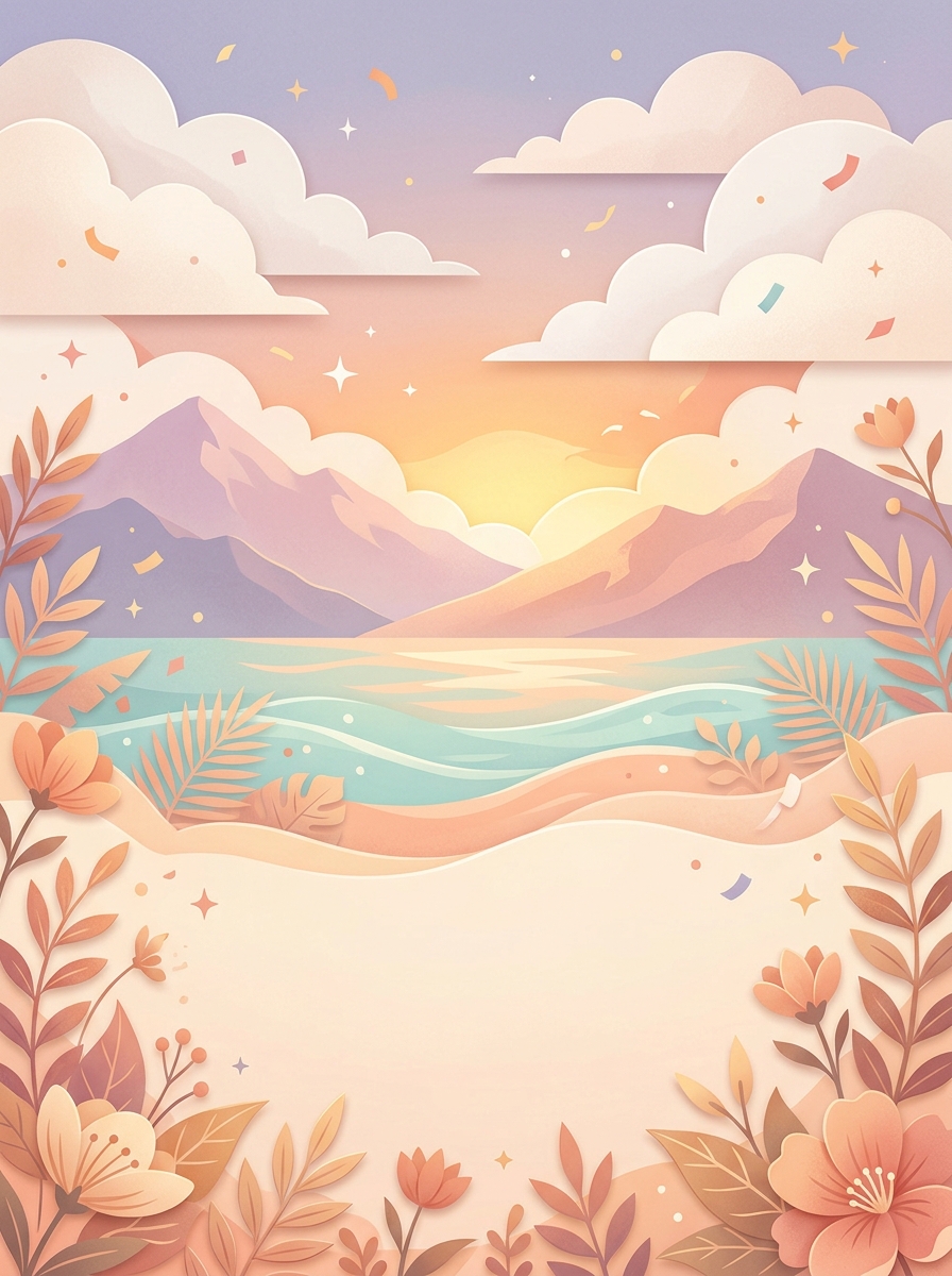 BlueParadise thank-you card artwork created for Amy